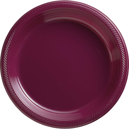 Plastic Dinner Plates, 10.25in, Assorted Colors, Multiple Counts