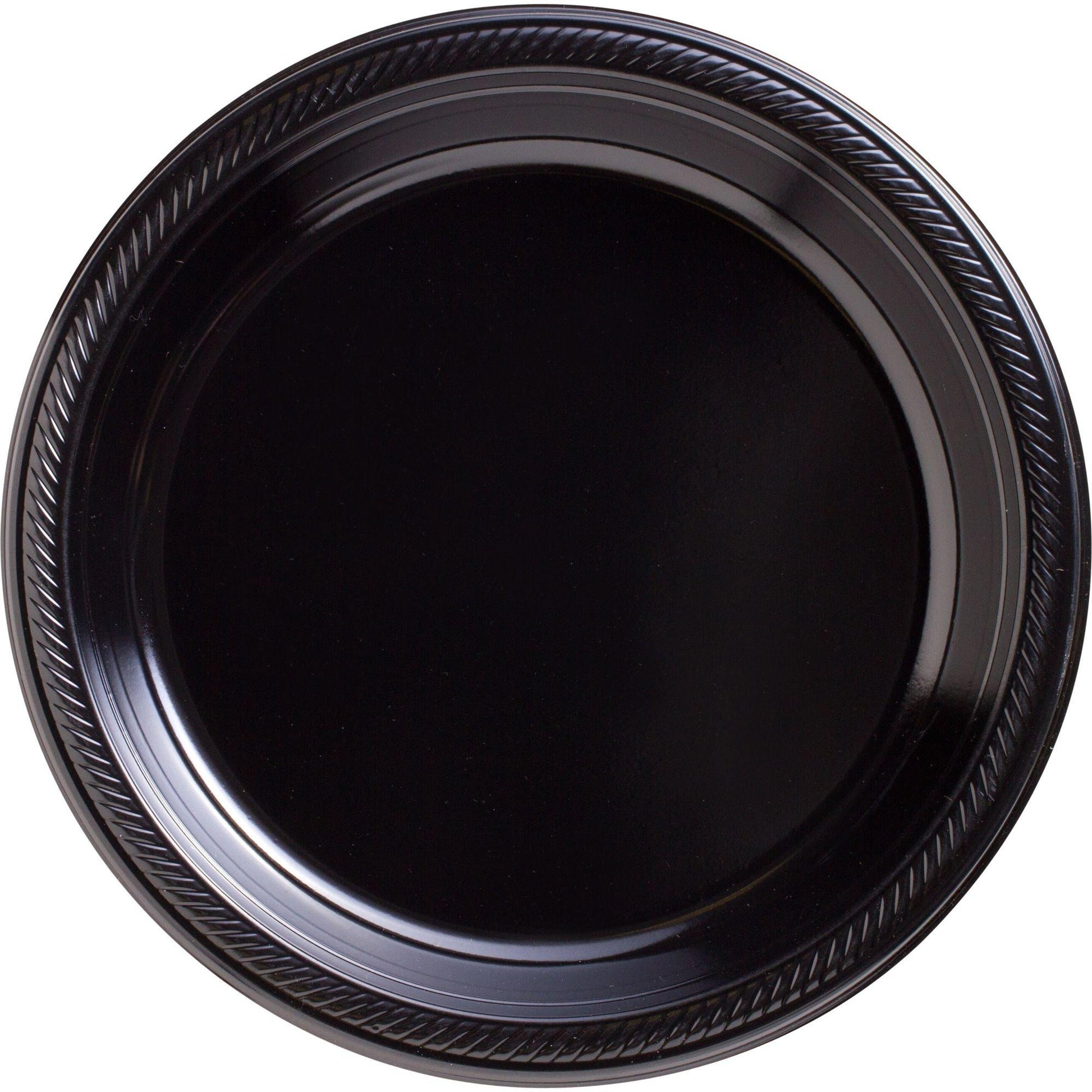 Plastic Dinner Plates, 10.25in, Assorted Colors, Multiple Counts