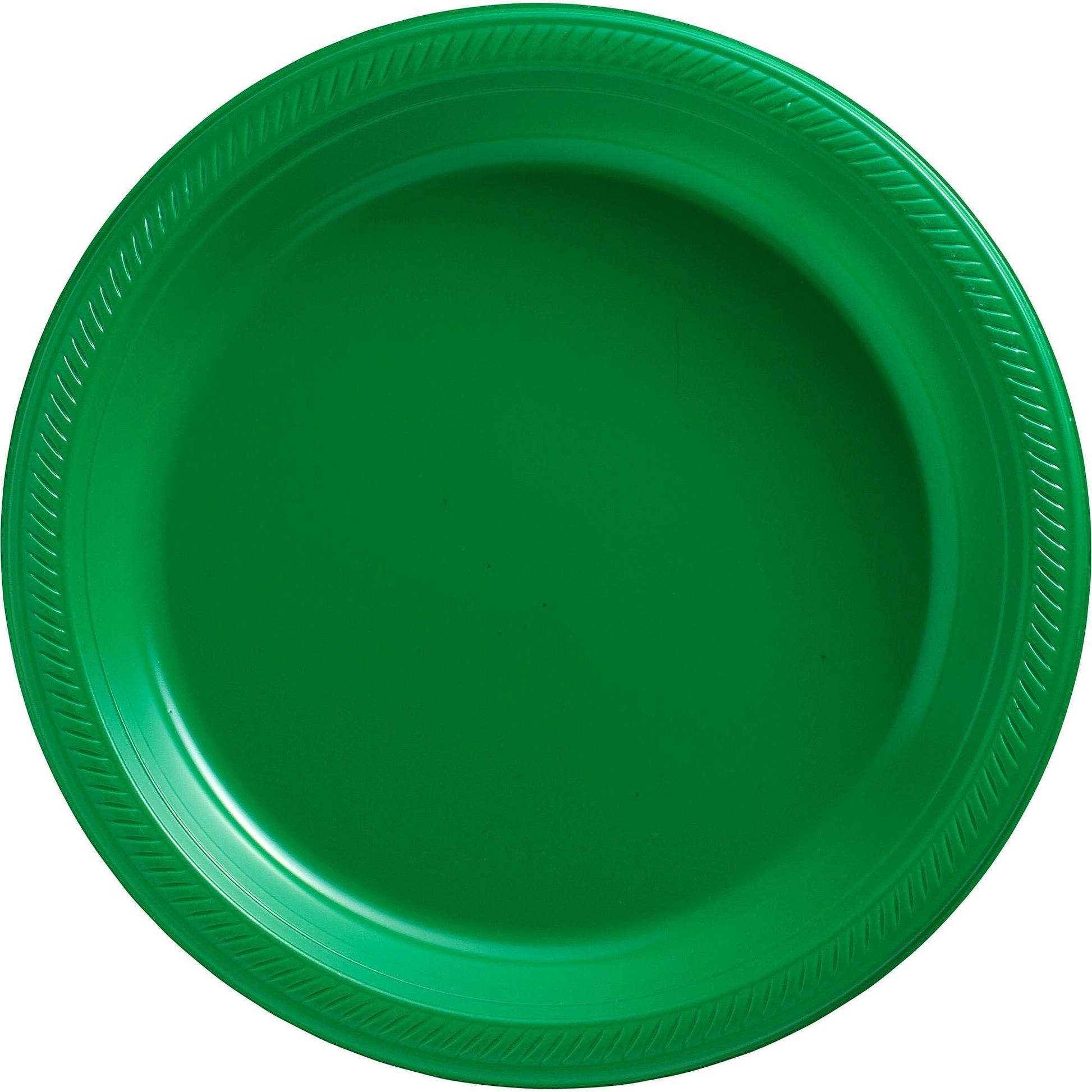 Plastic Dinner Plates, 10.25in, Assorted Colors, Multiple Counts