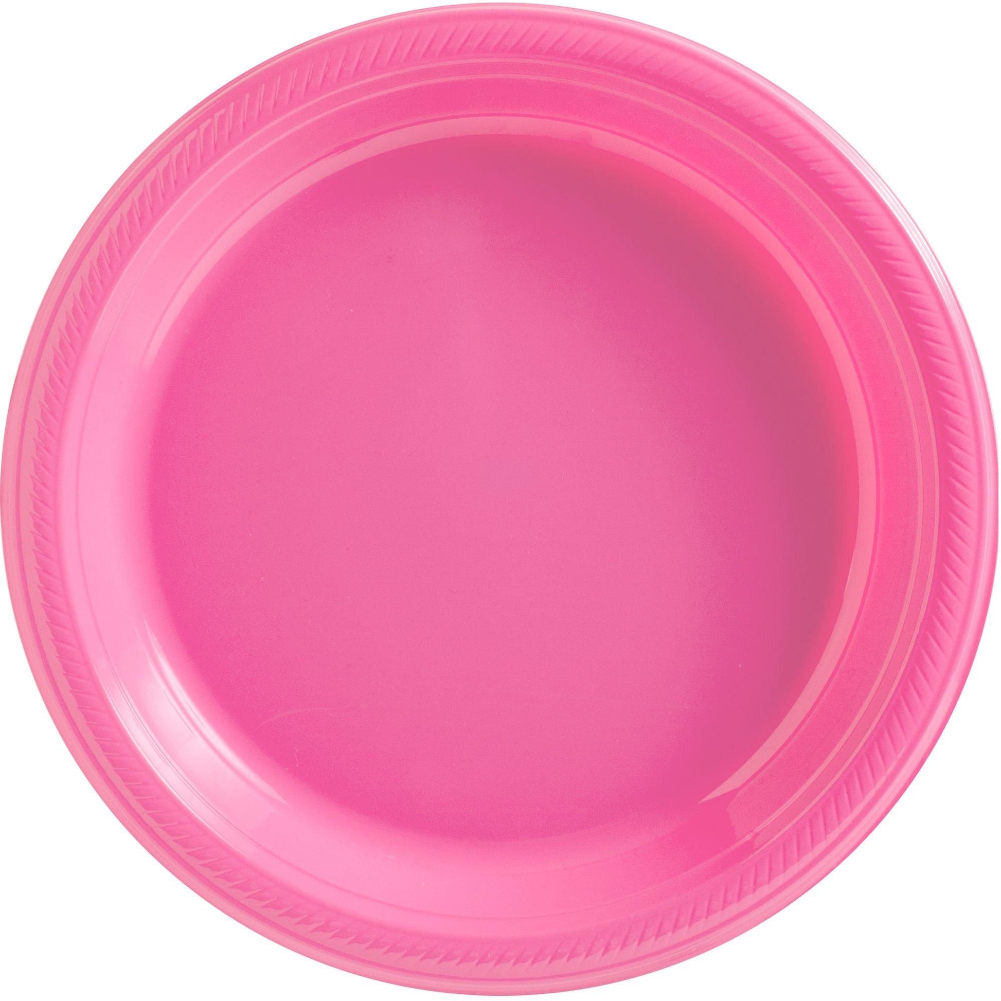 Plastic Dinner Plates, 10.25in, Assorted Colors, Multiple Counts