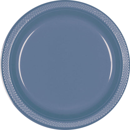 Plastic Dinner Plates, 10.25in, Assorted Colors, Multiple Counts