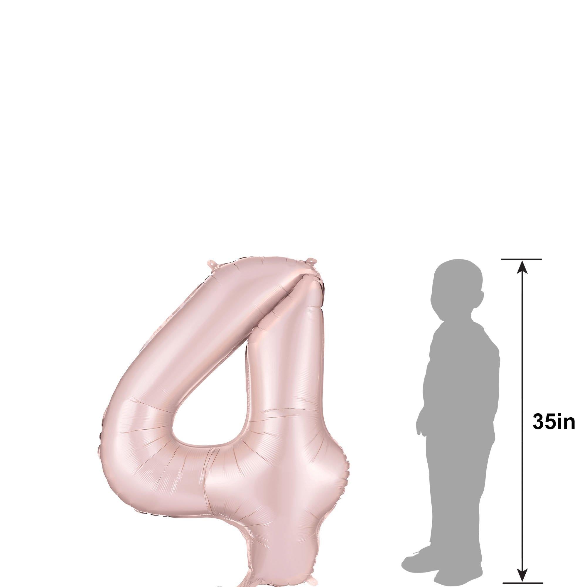 34in Number (0-9) Balloon, Assorted Colors - Back to School