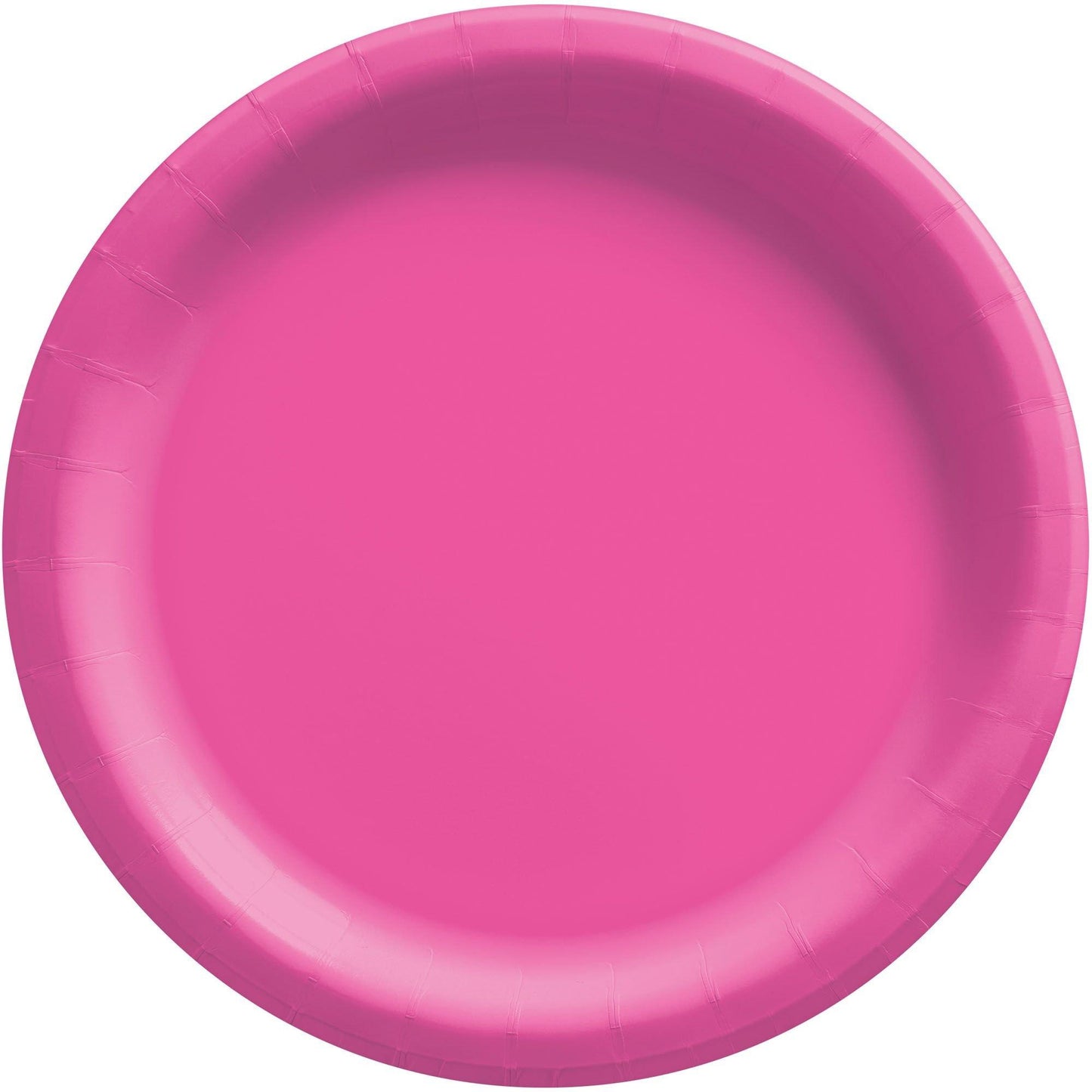 variant-Bright Pink Extra Sturdy Paper Dinner Plates, 10in, 50ct-919677