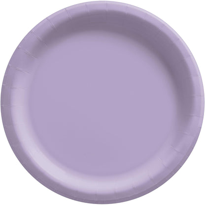 Extra Sturdy Paper Dinner Plates, 10in, Assorted Colors, Multiple Counts