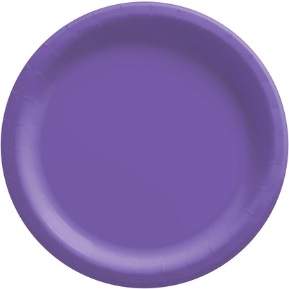 Extra Sturdy Paper Dinner Plates, 10in, Assorted Colors, Multiple Counts