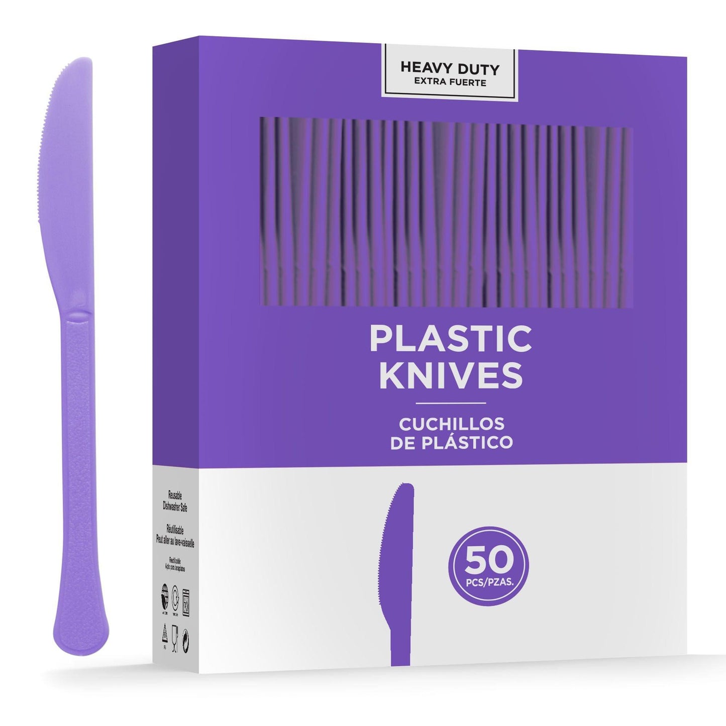 variant-Purple Heavy-Duty Plastic Knives, 50ct-919788