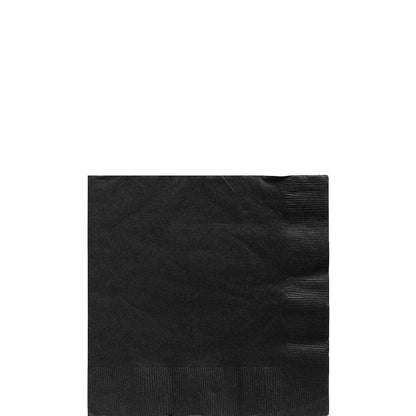 Paper Beverage Napkins, 5in, Assorted Colors, Multiple Counts