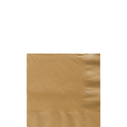Paper Beverage Napkins, 5in, Assorted Colors, Multiple Counts