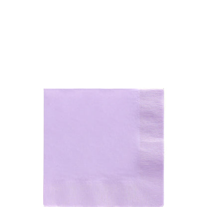 Paper Beverage Napkins, 5in, Assorted Colors, Multiple Counts