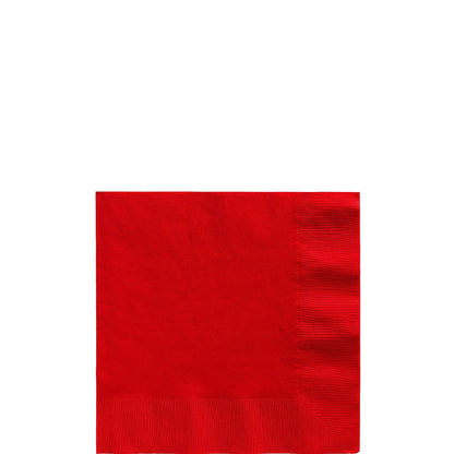 Paper Beverage Napkins, 5in, Assorted Colors, Multiple Counts