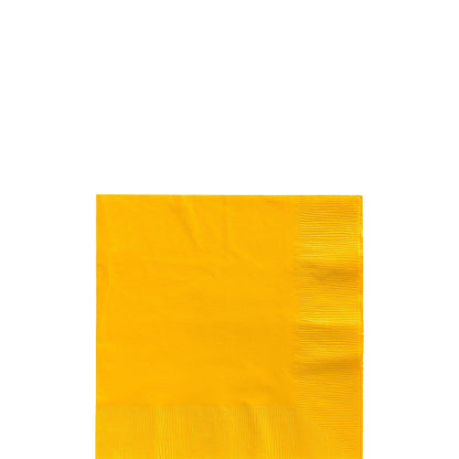 Paper Beverage Napkins, 5in, Assorted Colors, Multiple Counts