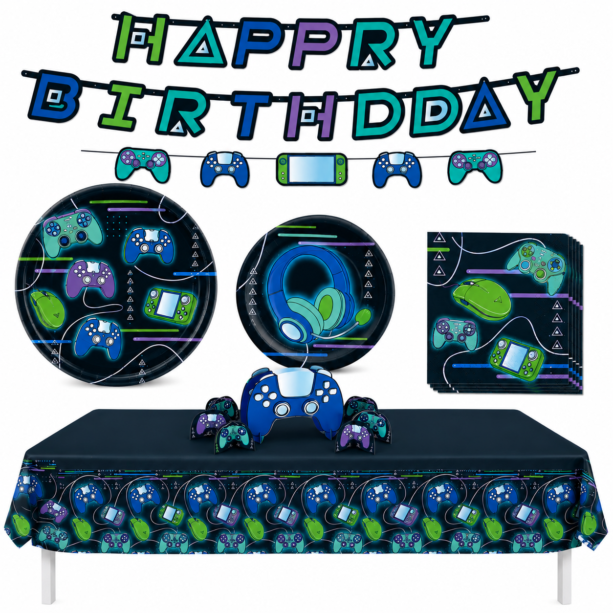 Game-On Birthday Party Kit for 8 Guests - Birthday Party | Party City