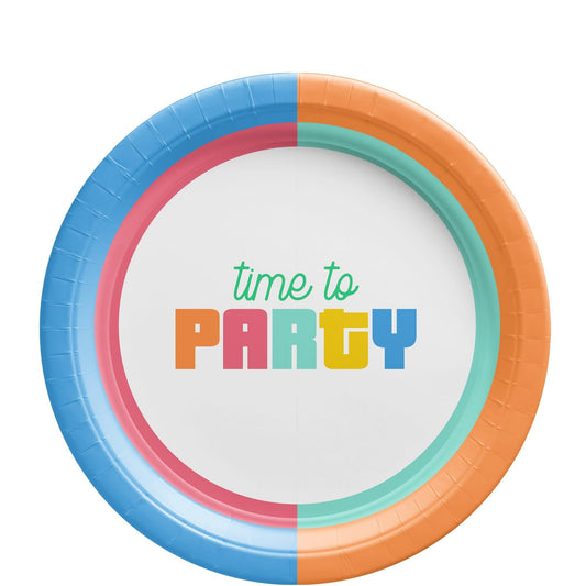 Colorful Collage Paper Plate, 8ct, Assorted Options