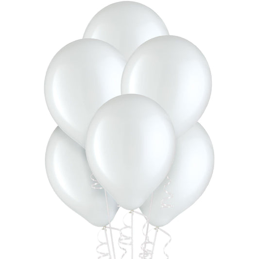 White Latex Balloons, Assorted Options