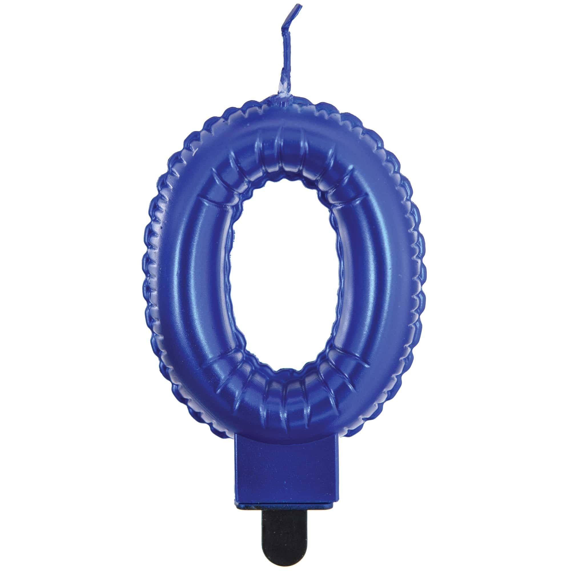 Blue Balloon Birthday Number (0-9) Candle, 3in - Birthday Party