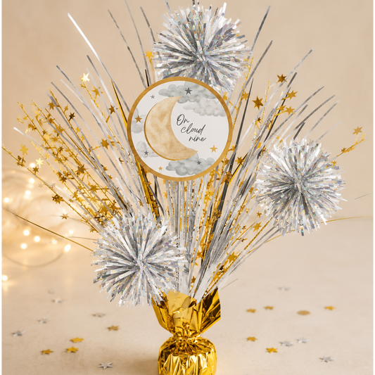 Over the Moon Baby Shower Spray Centerpiece, 18in