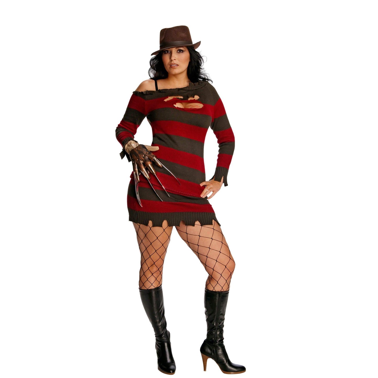 master-Women's Plus Size A Nightmare on Elm Street Miss Krueger Costume-P1012349