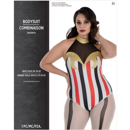 Adult Vintage Circus Plus Size Bodysuit