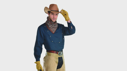 Beige Western Leather Chaps